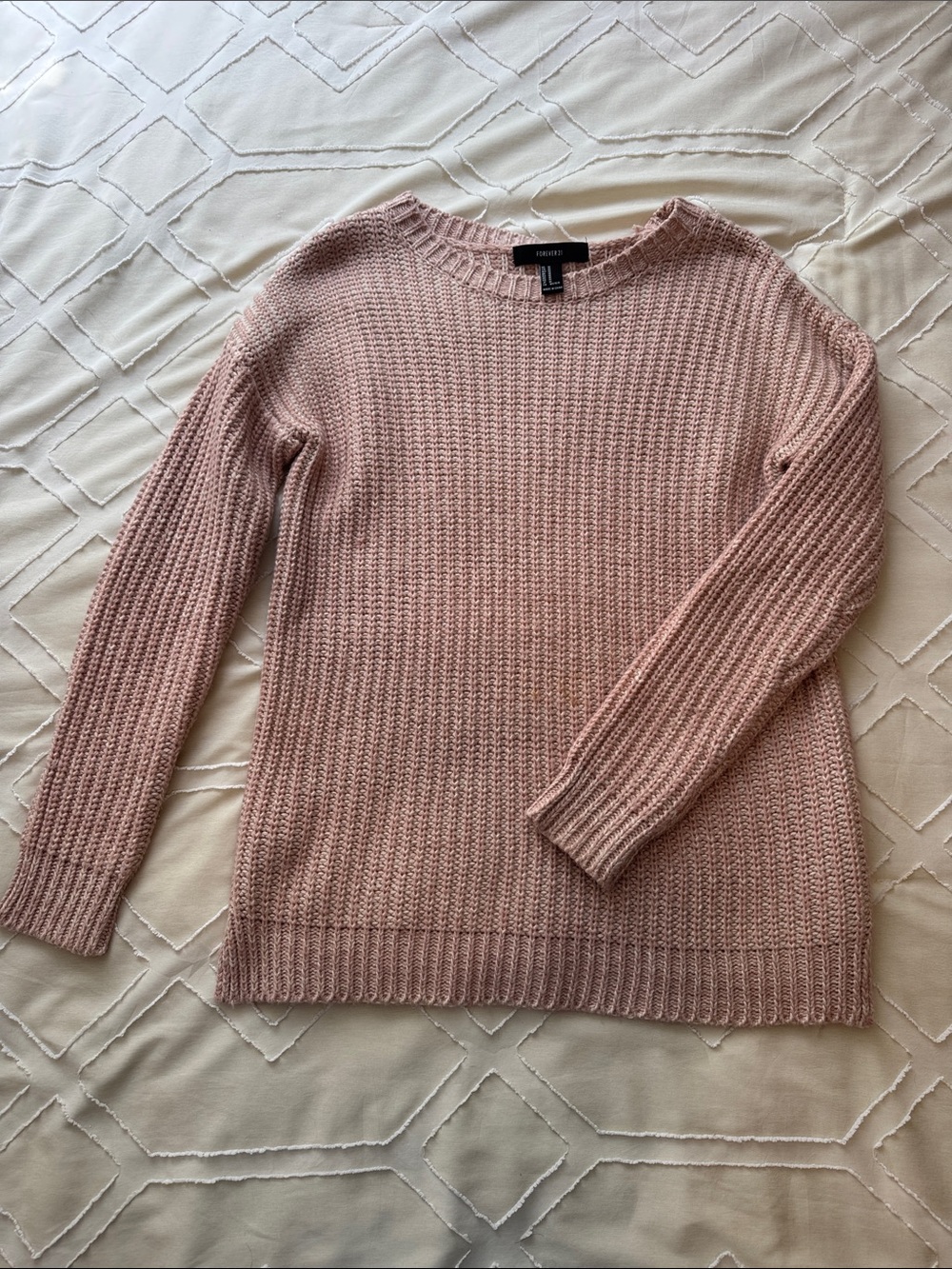 Forever 21 Dusty Pink Crewneck Sweater